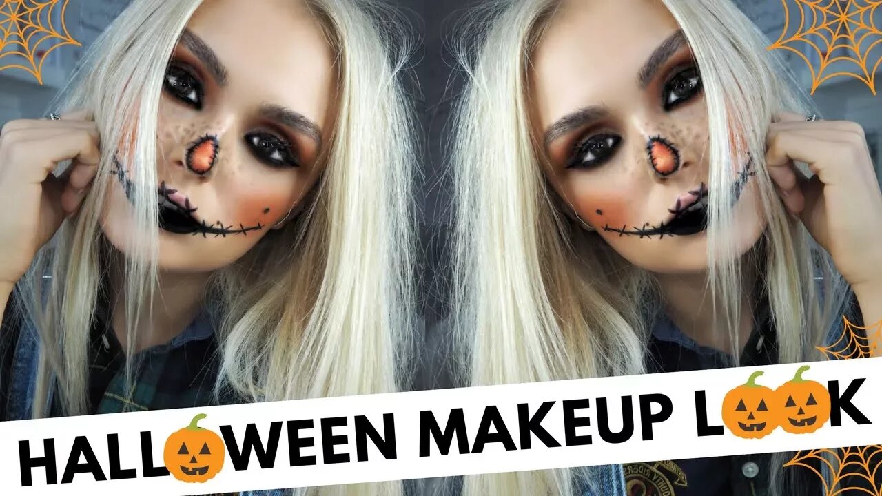 Halloween Makeup Look | Easy Peasy Tutorial | Scarecrow Look |