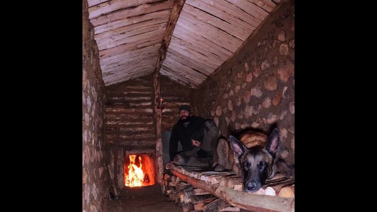 Building Warm and Comfortable Dugout for the Winter Survival Shelter