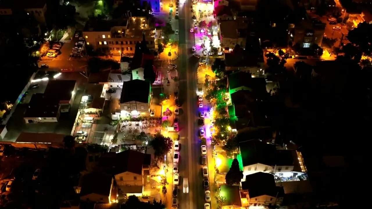 The Timelaps View of Canada_Drone View_Night View of Ontorio City of Canada