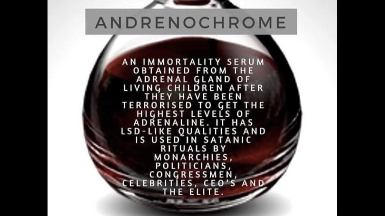 Blood 🩸 Wine / Rothschilds Wine 🍷 ~ Infused ADRENOCHROME