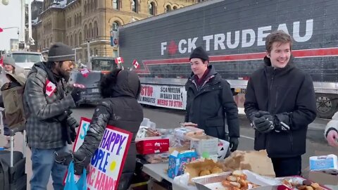 Beautiful Scene From The Freedom Convoy Occupation Of Ottawa, Canada