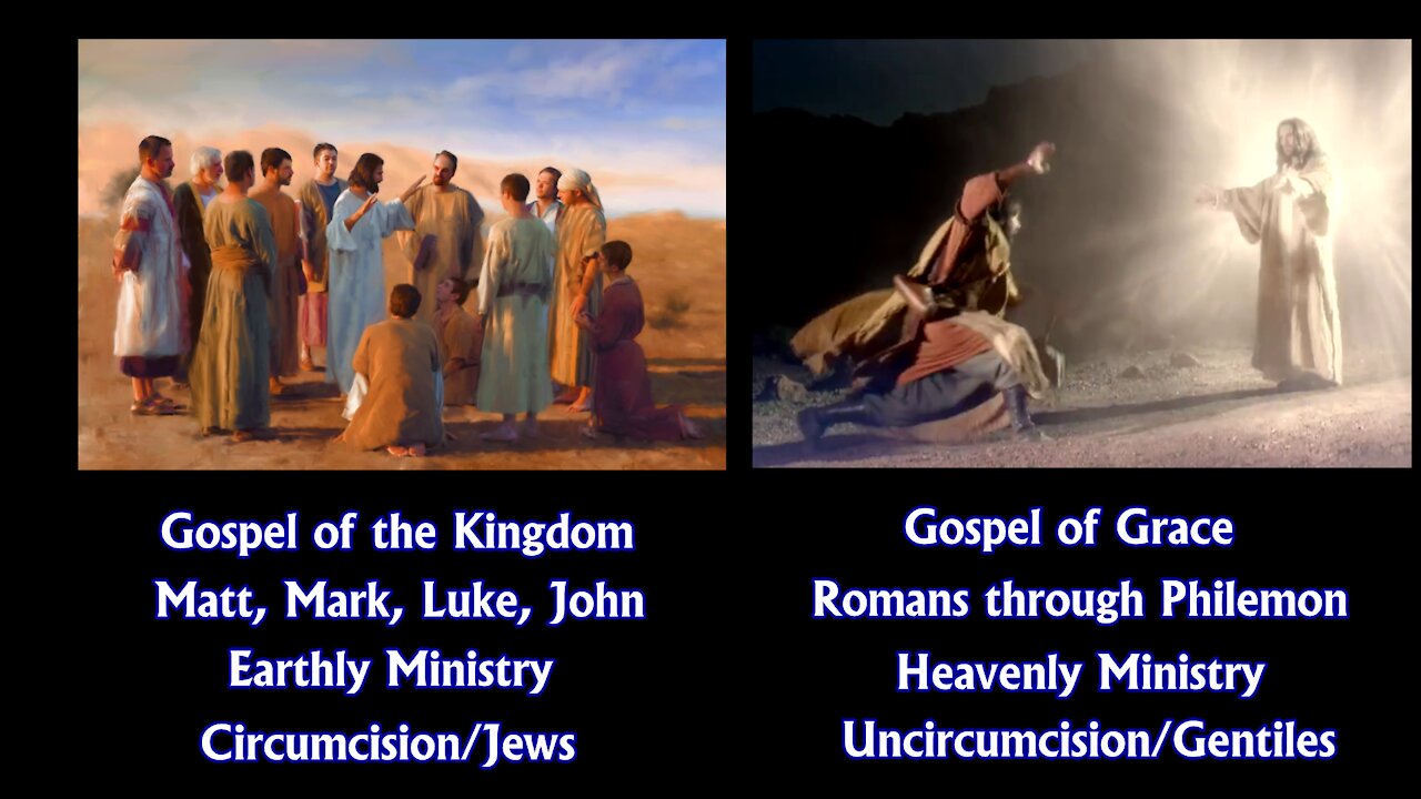 2 Gospels! For 2 Groups! For 2 Different Times! With 2 Different Destinies! rightly Dividing!