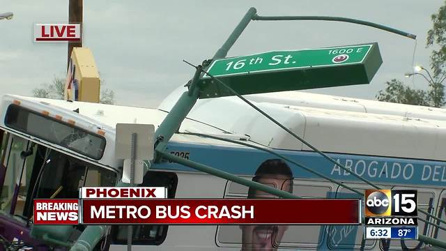 Valley Metro bus involved in Phoenix crash