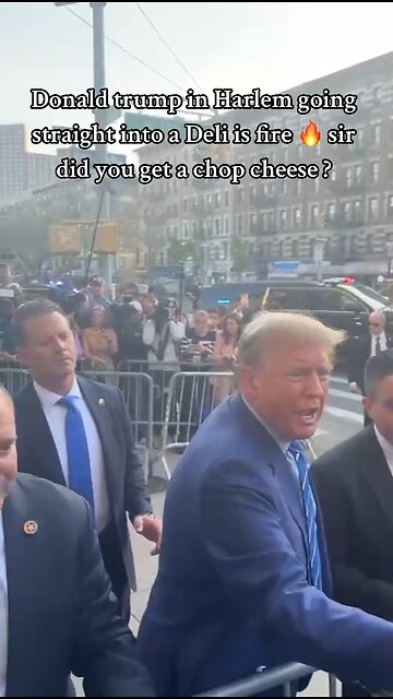 Trump is loved in Harlem! Can someone please tell me what a chop cheese is?