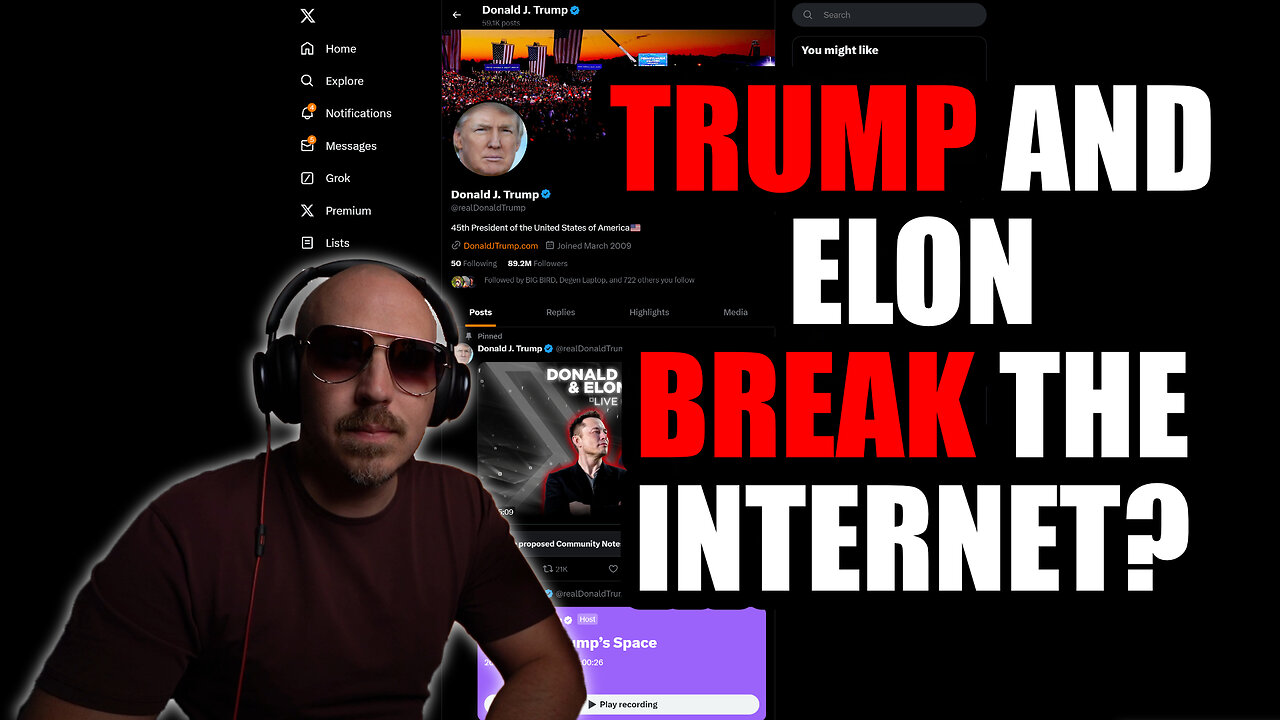 TRUMP AND ELON BREAK THE INTERNET?