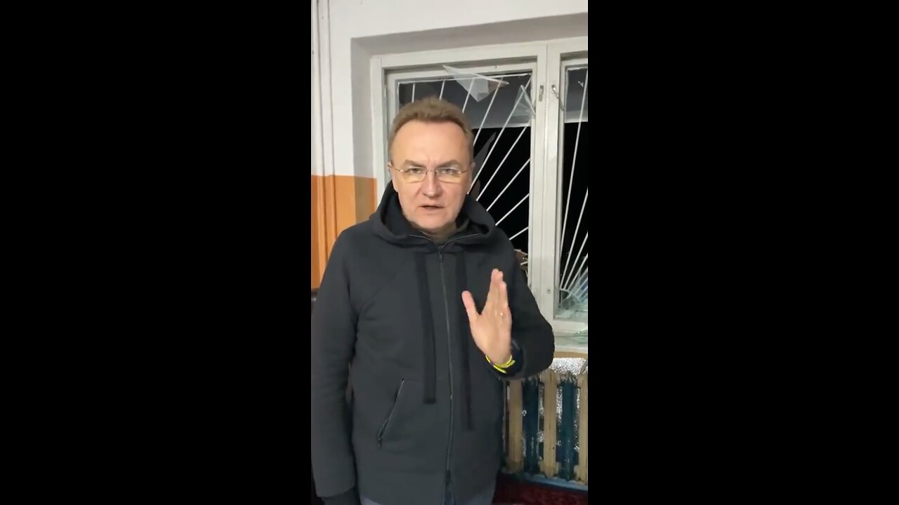 Mayor of #Lviv makes statement after Russian air strike hits school.