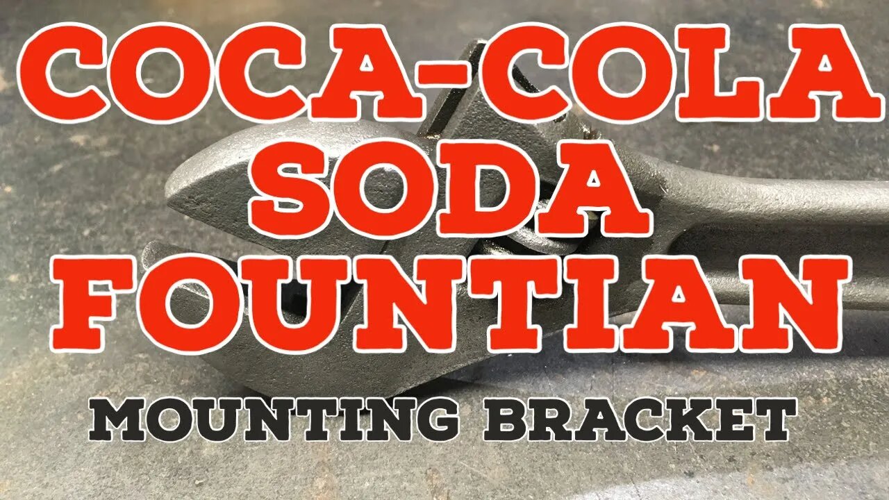 Coke Dispensor Mount - 1950's Coca Cola Dispenser Mounting Bracket