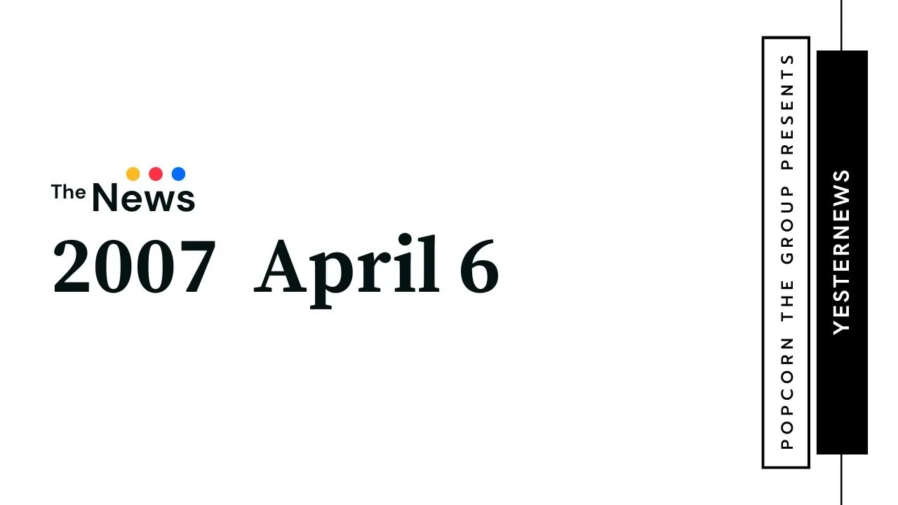 2007.04.06 . 0700pm CBS . Evening News w Katie Couric