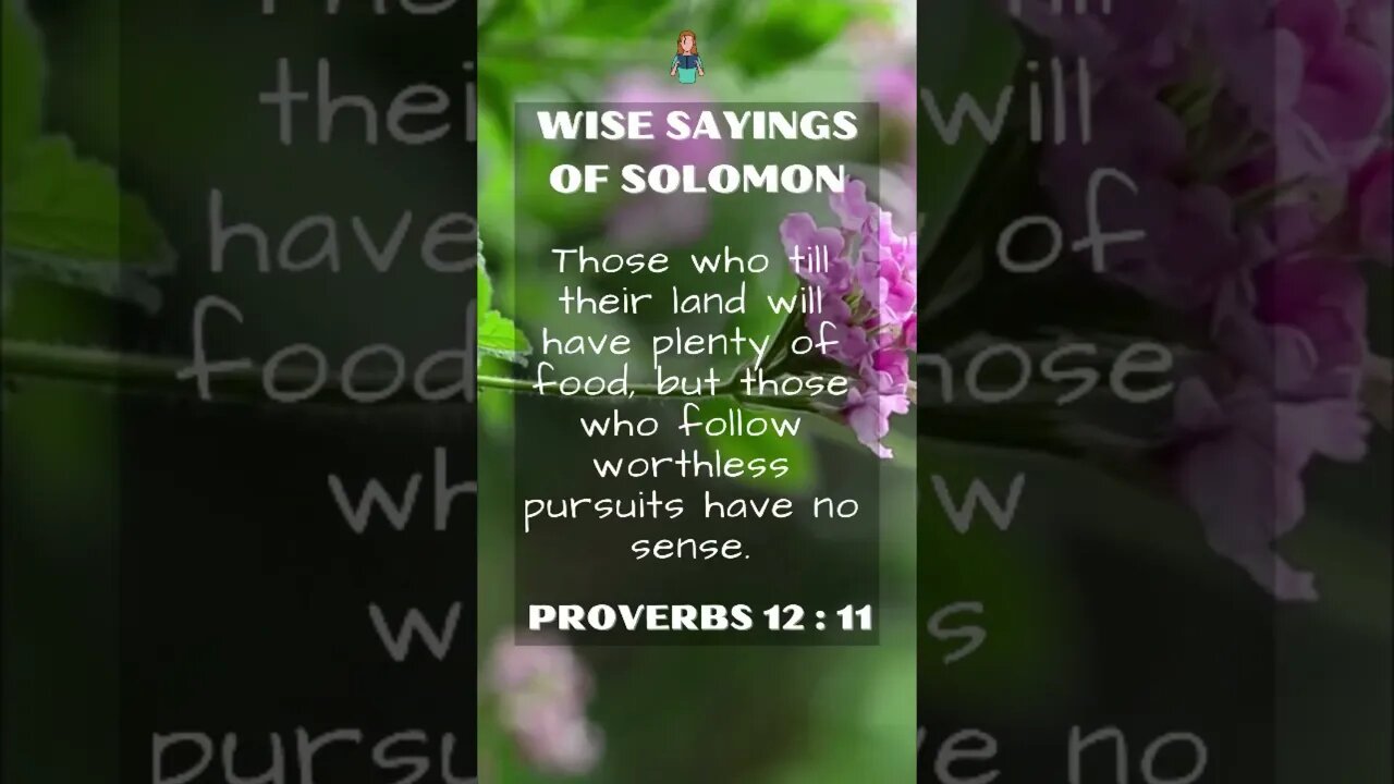 Wise Sayings of Solomon | Proverbs 12:11