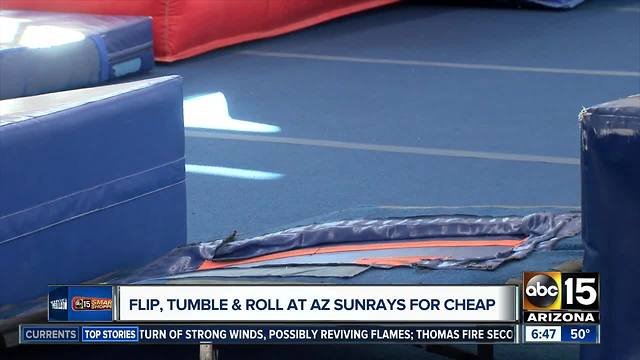 Flip and tumble at Arizona Sunrays for cheap!