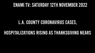 L A County coronavirus cases, hospitalizations rising as Thanksgiving nears