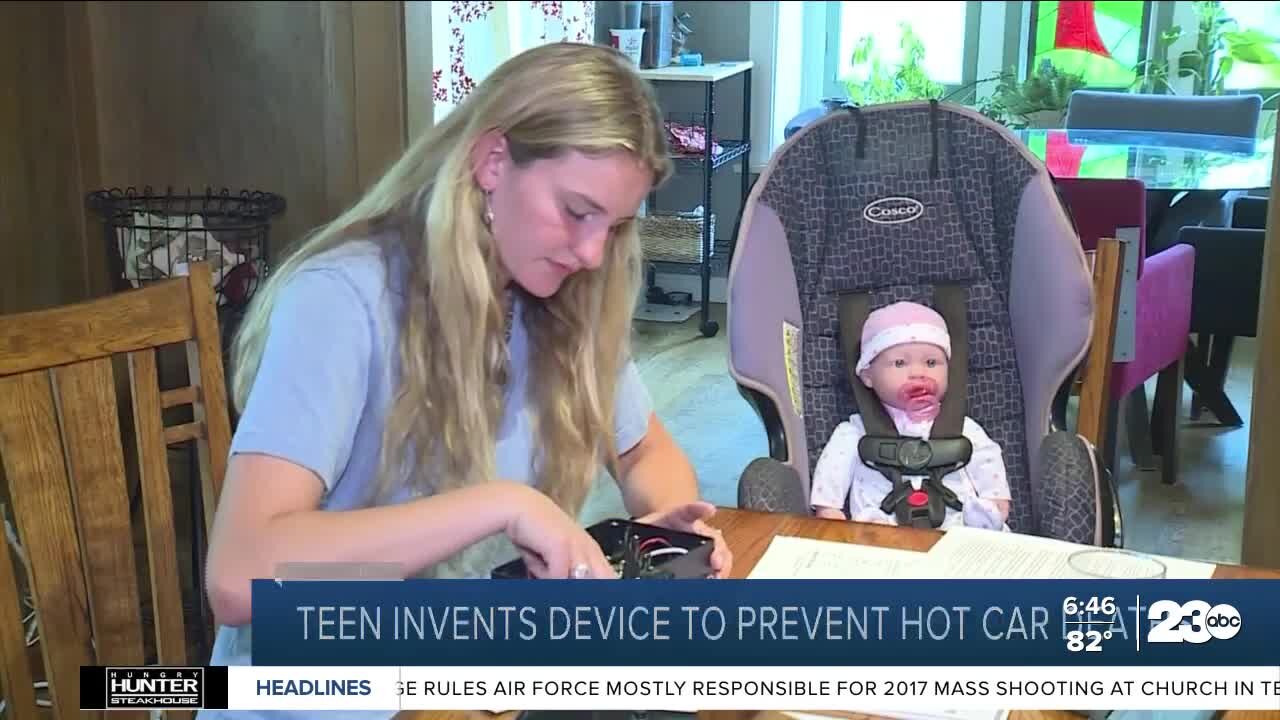 Teenager looks to prevent hot car deaths