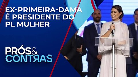 Michelle Bolsonaro estuda candidatura pelo Partido Liberal em 2026 | PRÓS E CONTRAS