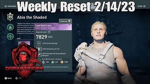 Assassin's Creed Odyssey- Weekly Reset 2/14/23