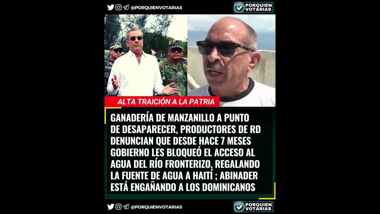 ⚡️GANADERÍA DE MANZANILLO A PUNTO DE DESAPARECER ; ABINADER ESTÁ ENGAÑANDO A LOS DOMINICANOS