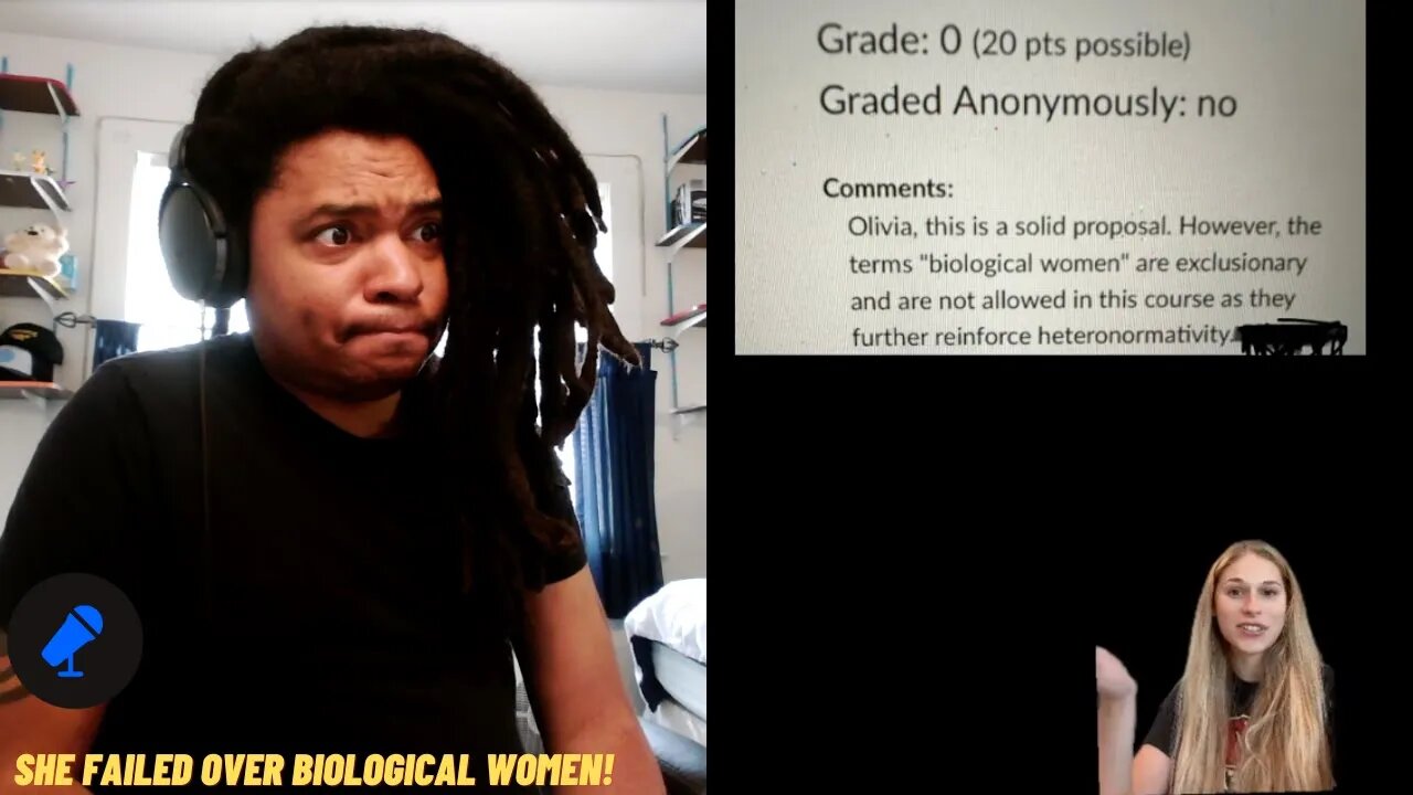 Female College Student Gets A Zero On Her Project For Using The Term 'Biological Women'...