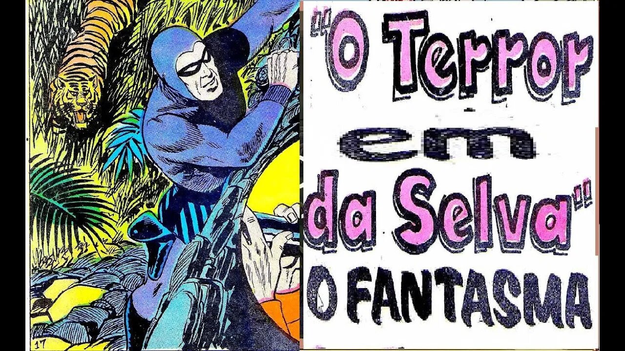 O FANTASMA E O TERROR DA SELVA #comics #gibi #quadrinhos #historieta #bandadesenhada