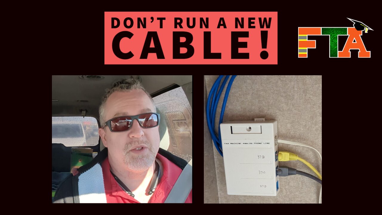 Don't Run a New Cable! | $225 Service Call Example | Make money as a Freelance IT Field Technician