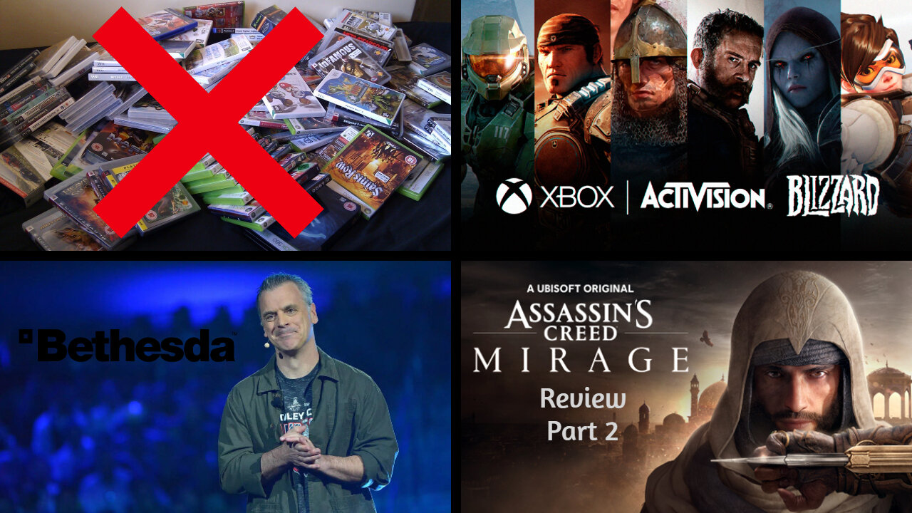 No More Physical Games | Xbox Buys Activision | Pete Hines Retires | AC Mirage Review | RunningNews