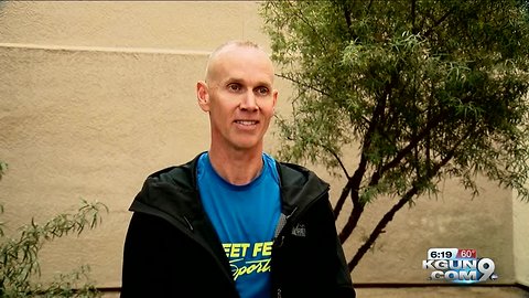 Tucson Man Runs to Raise money for Food Banks