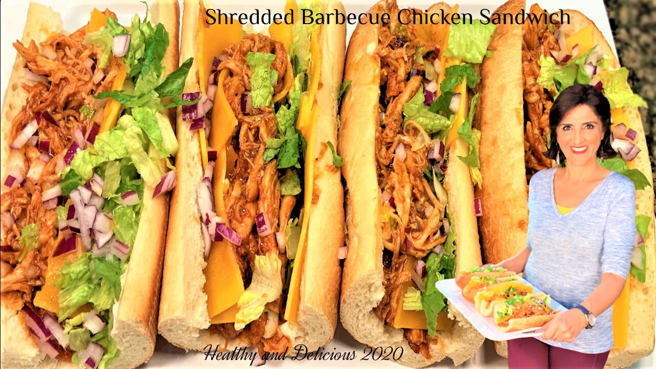 Best Shredded Barbecue Chicken Sandwich