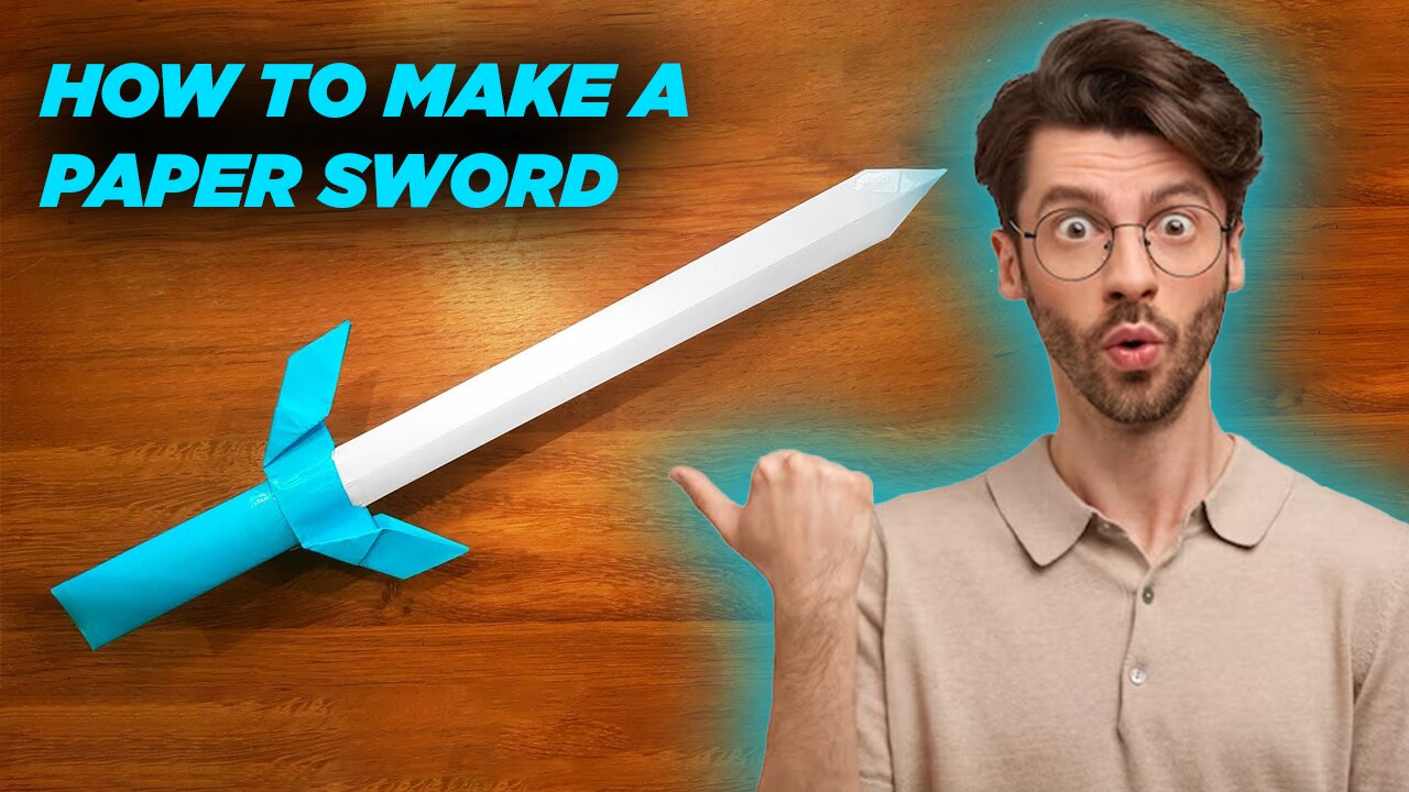 DIY - MAKING A SWORD FROM A4 PAPER - ( How to Make a Paper Sword )