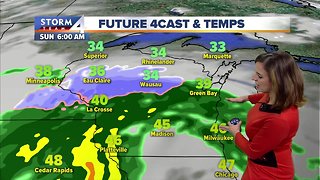 Rain moves in overnight