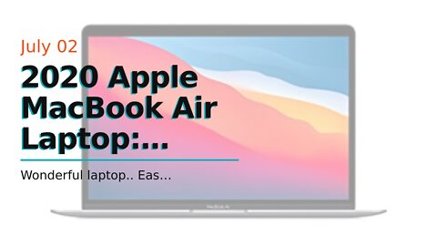 2020 Apple MacBook Air Laptop: Apple M1 chip, 13.3-inch33.74 cm Retina Display, 8GB RAM, 512GB...