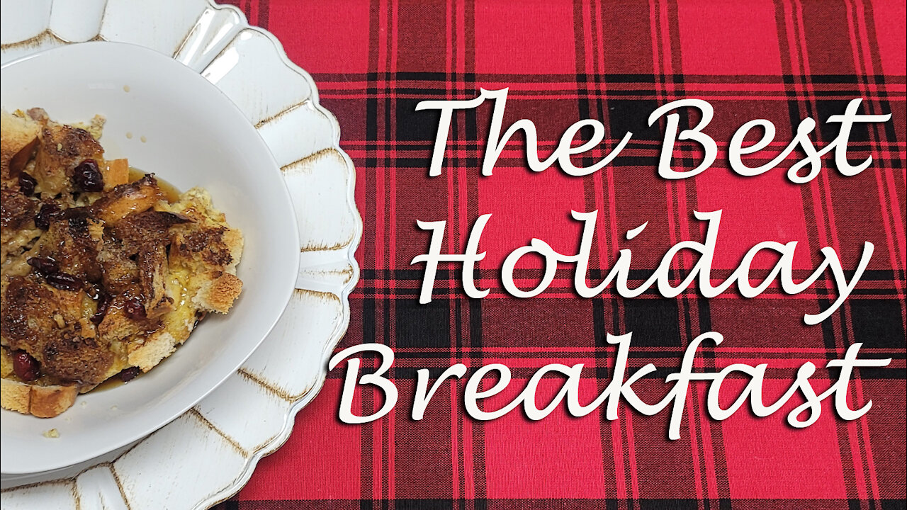 Cranberry Orange French Toast Casserole ~ Holiday Breakfast