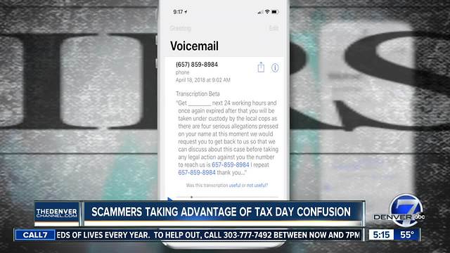 Scammers taking advantage of Tax Day confusion