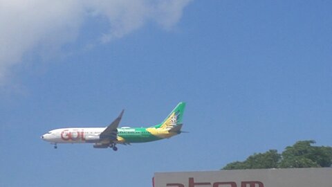 Boeing 737-800 PR-GUK na aproximação final antes de pousar em Manaus vindo de Brasília 28072021