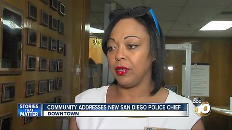 Community address news San Diego police chief