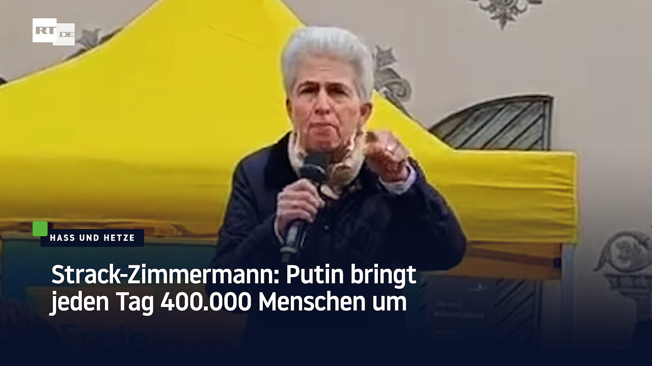 Strack-Zimmermann: Putin bringt jeden Tag 400.000 Menschen um