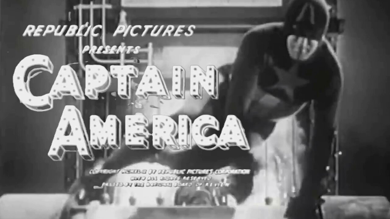 Captain America Action from 1944 (No Sheild but a Gun?)