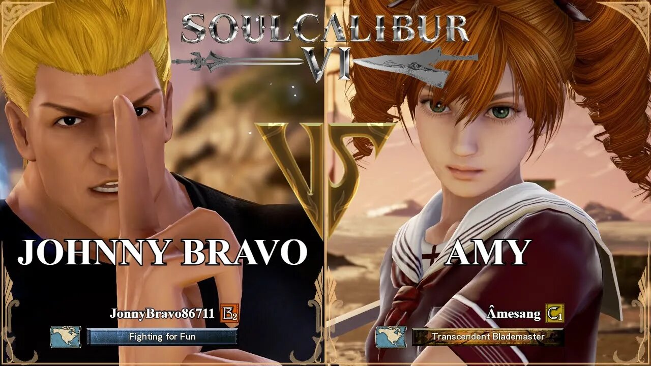 SoulCalibur VI — JonnyBravo86711 (Johnny Bravo) VS Amesang (Amy) | Xbox Series X Ranked