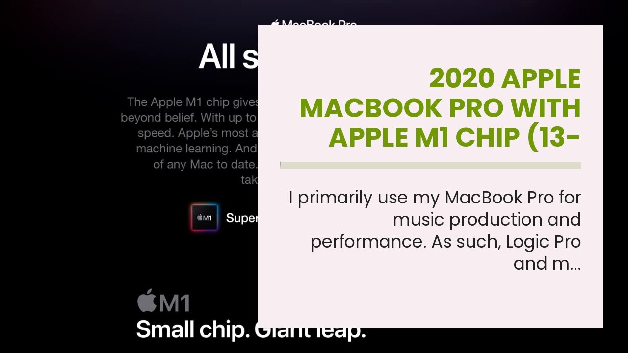 2020 Apple MacBook Pro with Apple M1 Chip (13-inch, 8GB RAM, 256GB SSD Storage) - Silver
