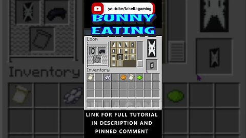 Bunny Eating A Carrot Banner | Minecraft