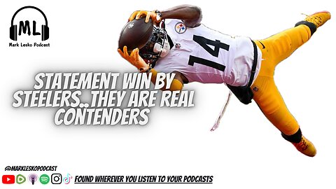 Steelers beat Washington! || Mark Lesko Podcast #steelers #nfl