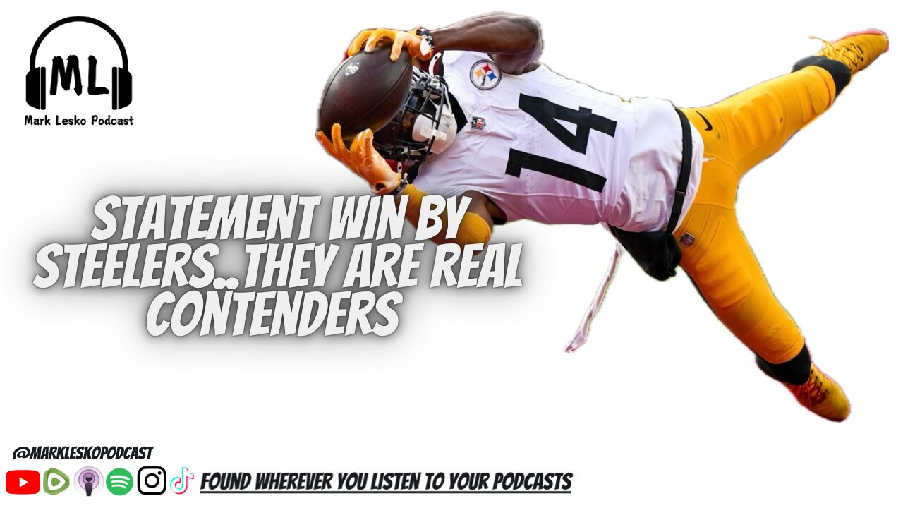 Steelers beat Washington! || Mark Lesko Podcast #steelers #nfl