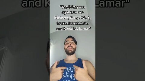 Top 5 Rappers! #EdoubleDie #rap #rapmemes #top5 #eminem #kanye #drake #kendricklamar