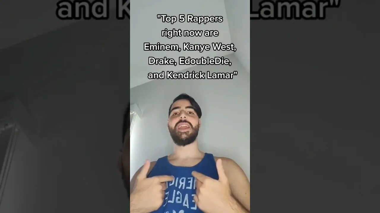 Top 5 Rappers! #EdoubleDie #rap #rapmemes #top5 #eminem #kanye #drake #kendricklamar