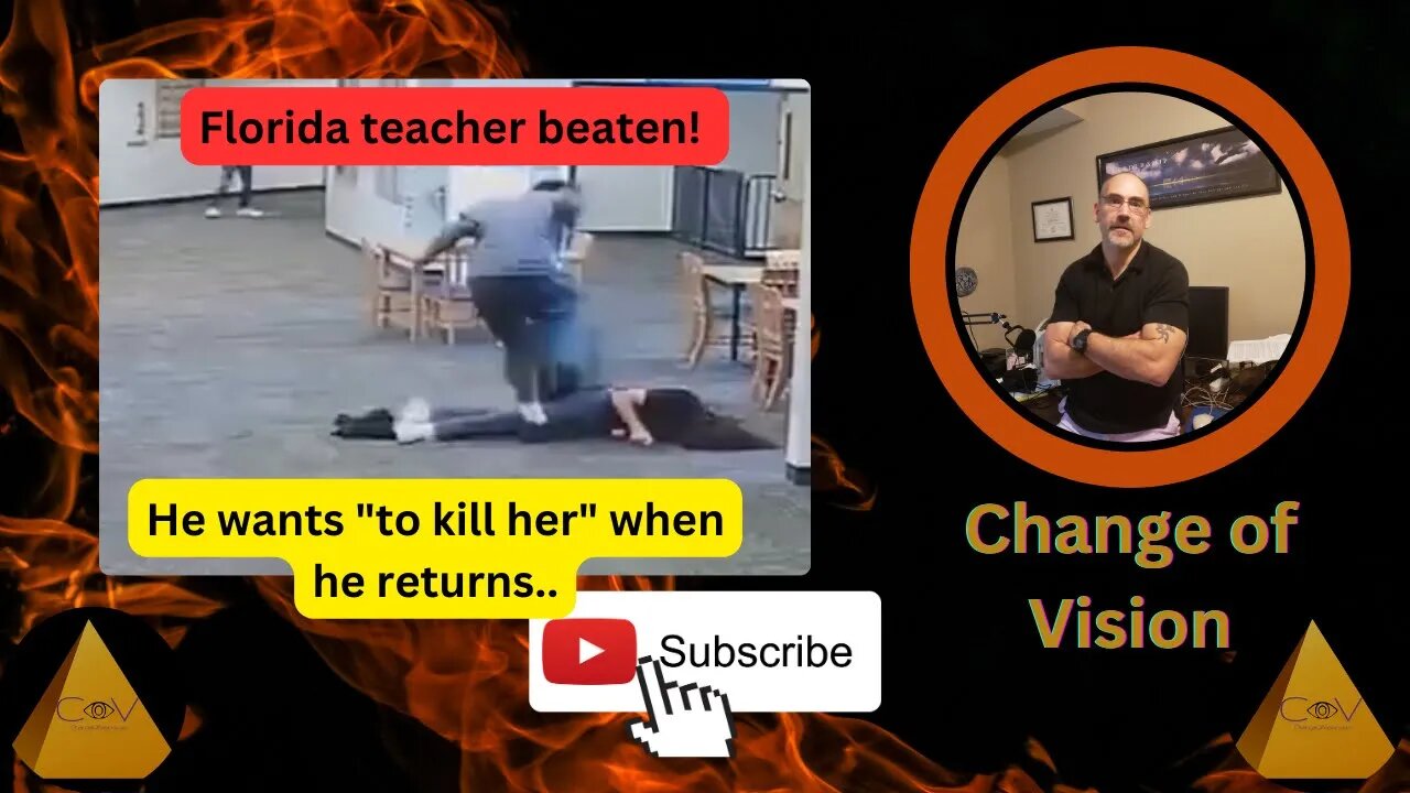 Florida student beats female teacher unconscious.....