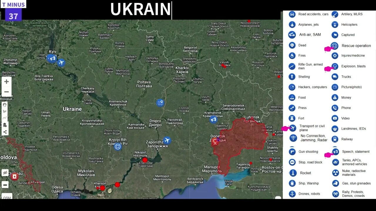 Time Lapse Ukraine Conflict January 2022 T-53 Days To War