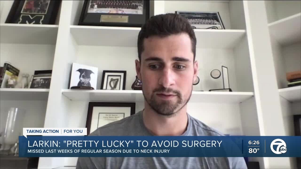 Larkin: 'pretty lucky' to avoid surgery after injury