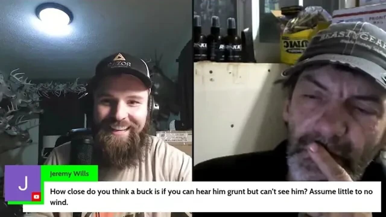 How far can you hear a deer grunt?