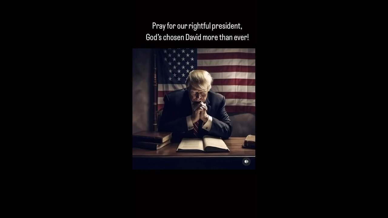 Pray for our children rightful president, Donald J Trump, God’s chosen David more than ever!