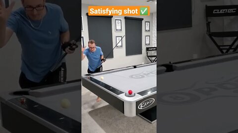 Gotta drop it right on time for this to work! Satisfying shot! ⚪🔴🔴 #8ballpool #shorts