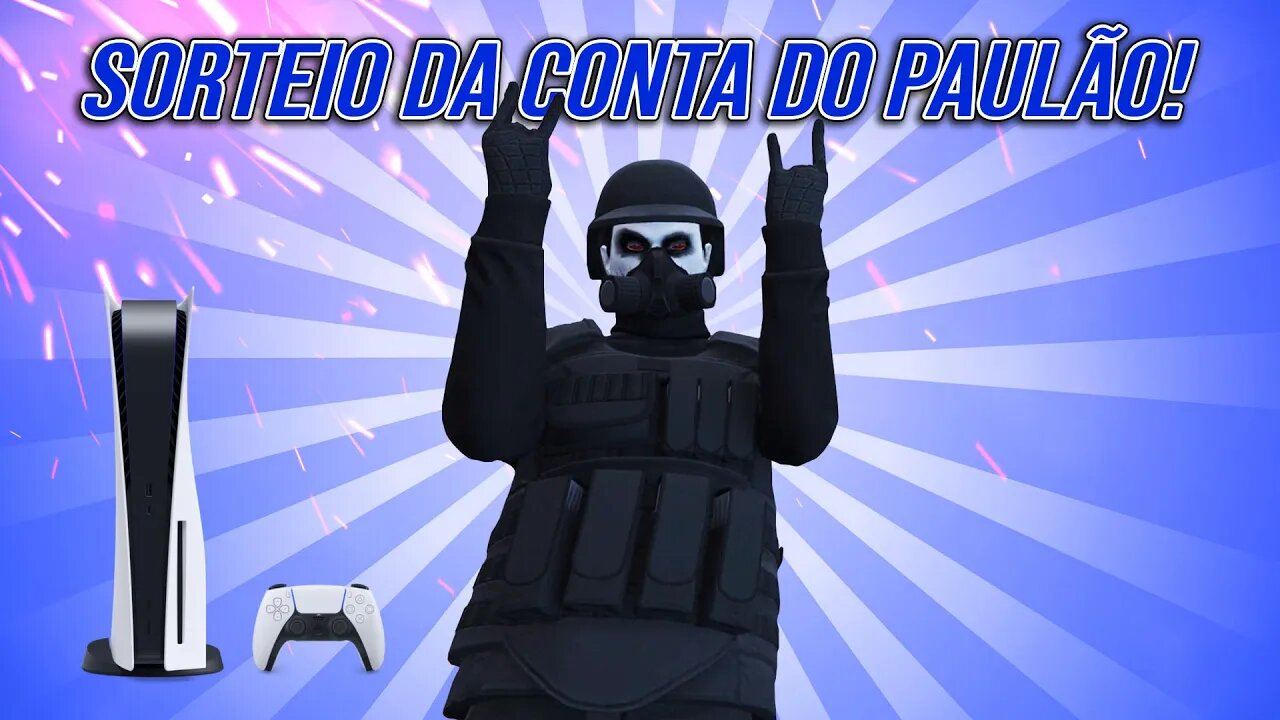 GTA 5 - SORTEIO DA SUPER CONTA DE PS5!