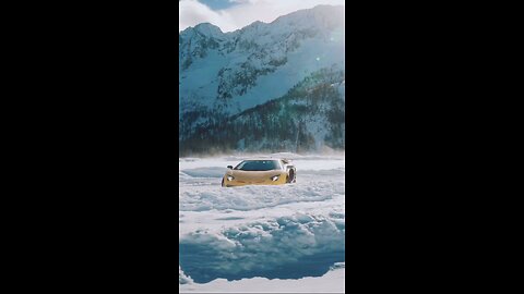 Lemborghini Ice drift🥶❄️