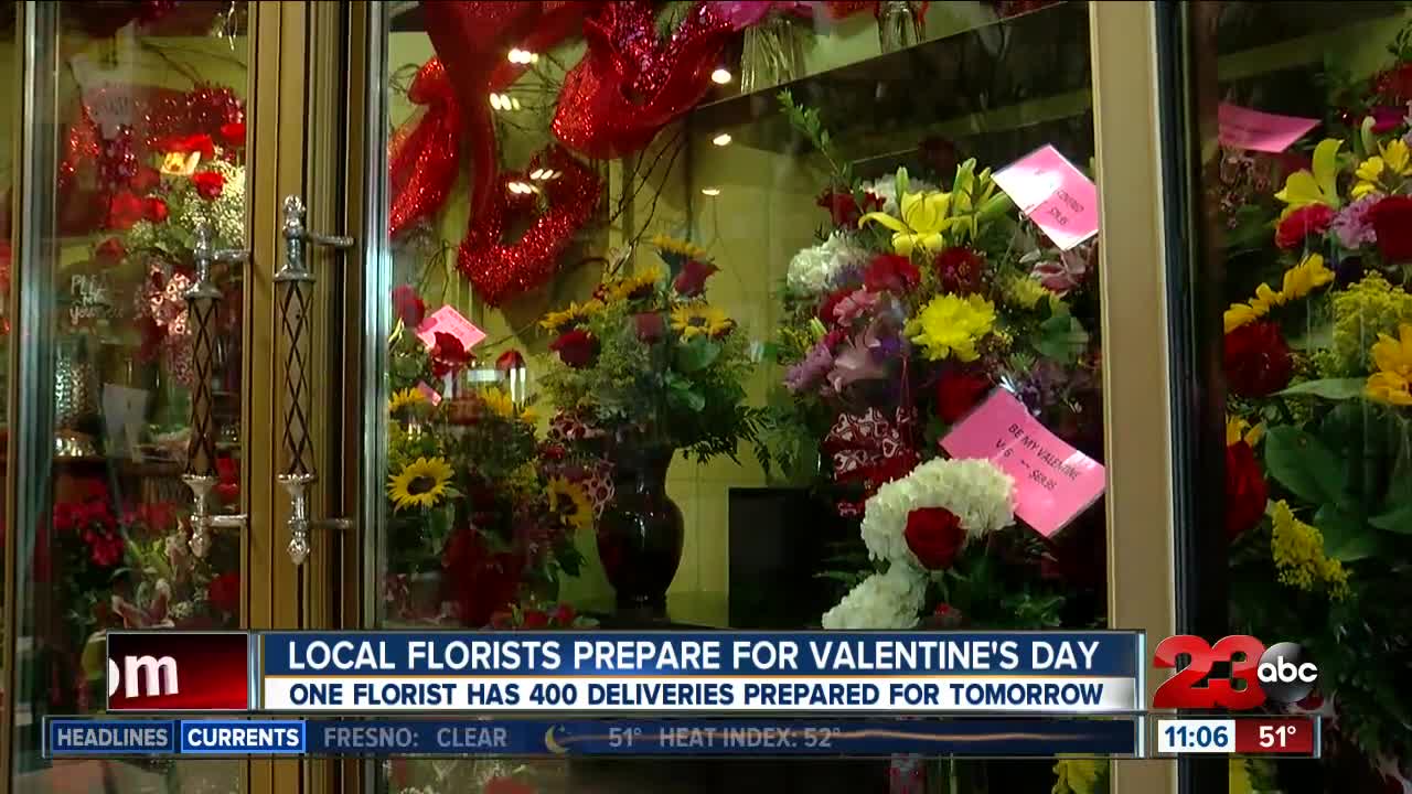 Local florists prepare for Valentine's Day